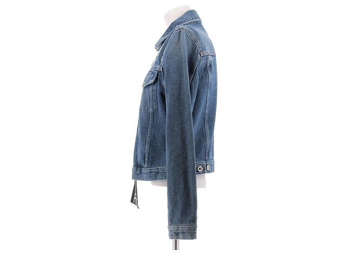 Diesel Denim Jacket Blue Cotton Size 36 - view 4