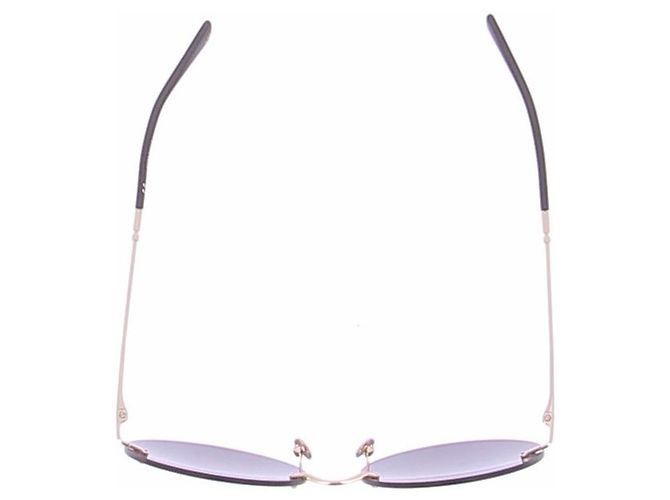 Gafas de sol redondas Nina Ricci de metal azul - vista 6