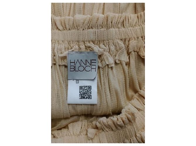 Autre Marque Saia longa plissada de seda bege HANNE BLOCH - vista 5