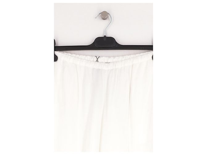 Autre Marque Pantalones anchos blancos BAZILIKA de viscosa - vista 3