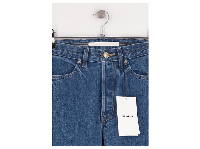 Jeans High RUADH blu in cotone a vita alta US 25 - vista 3