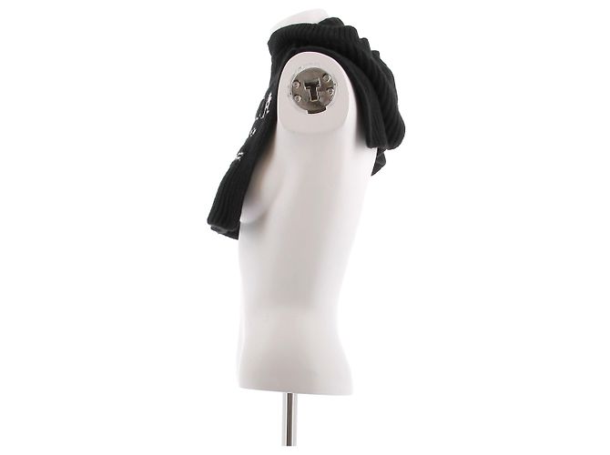 Prada Cappuccio nero con logo - vista 4