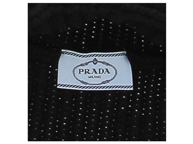 Prada Cappuccio nero con logo - vista 5