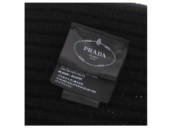 Prada Cappuccio nero con logo - vista 7