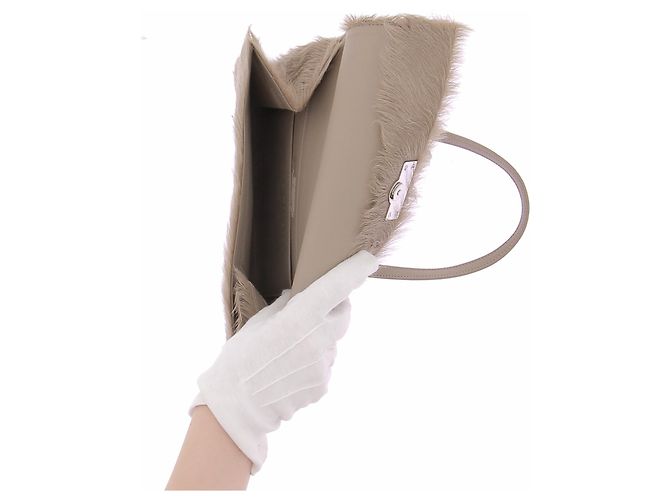 Acne Bolso de piel sintética beige - vista 3