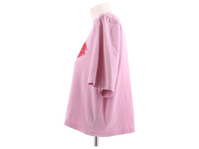 Isabel Marant Top rose à imprimé bouche Pink - view 4