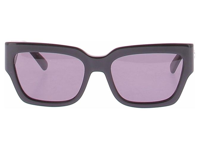 Longchamp Schwarze Sonnenbrille mit silbernem Logo - Ansicht 2