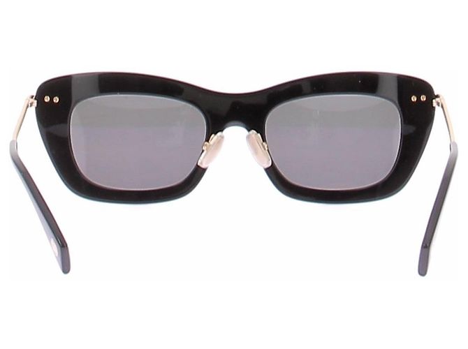 Lanvin Óculos de sol pretos e prateados - vista 3