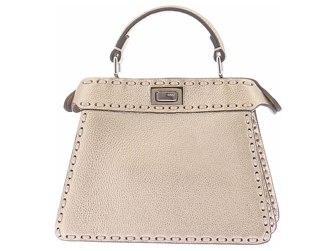 Fendi "Peekaboo ISeeU" Tasche gold Golden - Ansicht 3