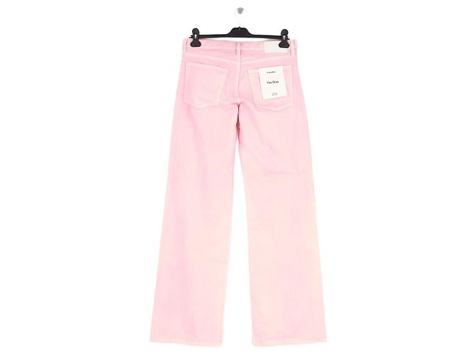 Autre Marque Jeans wide leg de algodão rosa FRAME Tamanho 26 - vista 4