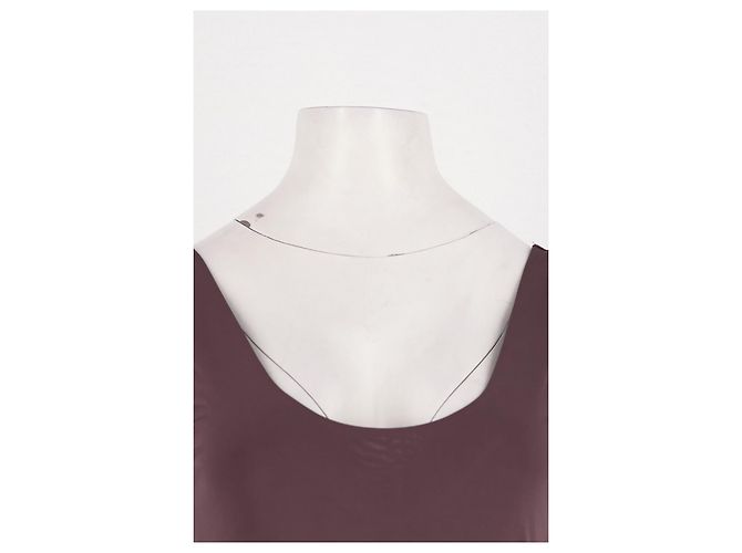 Vestido maxi castanho KOOKAÏ - vista 3