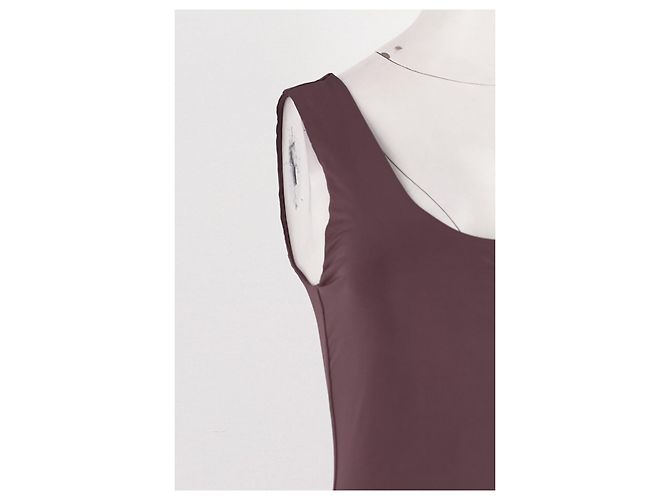 Vestido maxi castanho KOOKAÏ - vista 4