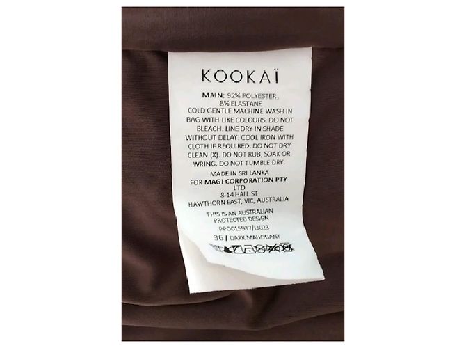 Vestido maxi castanho KOOKAÏ - vista 8