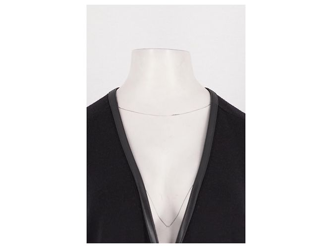 Cardigã de lã preto Hermès - vista 2