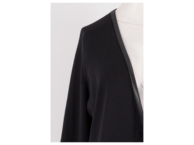 Cardigã de lã preto Hermès - vista 3