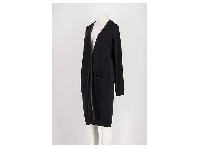 Cardigã de lã preto Hermès - vista 4