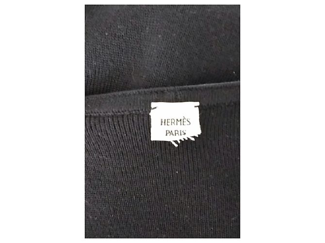 Cardigã de lã preto Hermès - vista 7