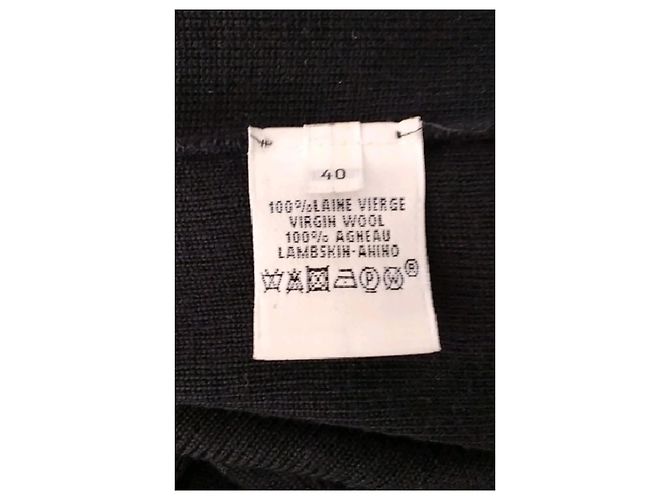 Cardigã de lã preto Hermès - vista 8