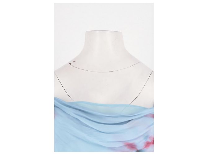 Rat & Boa Maxikleid blau mit Blumenmuster - Ansicht 2