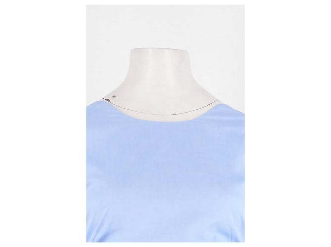 Autre Marque Vestido maxi de algodão azul ARMARIUM - vista 2