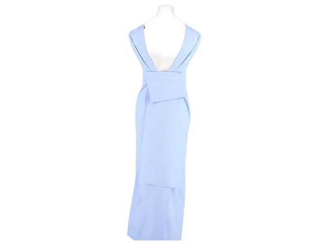 Autre Marque Vestido maxi de algodão azul ARMARIUM - vista 6