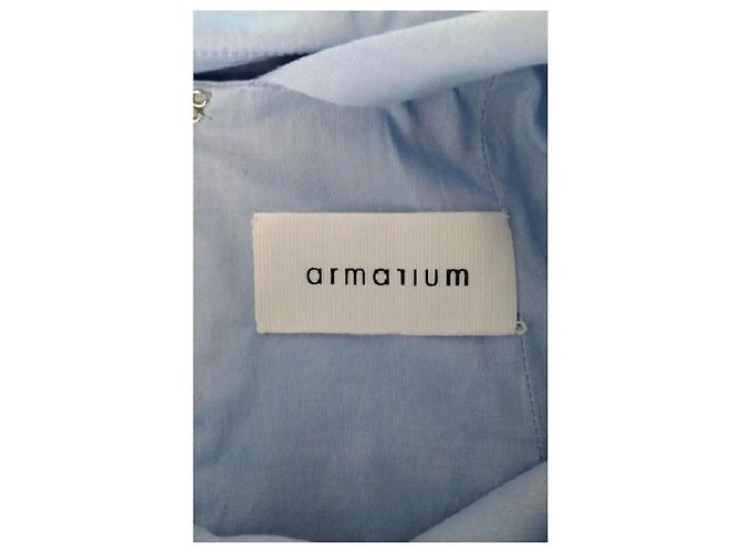 Autre Marque Vestido maxi de algodão azul ARMARIUM - vista 7