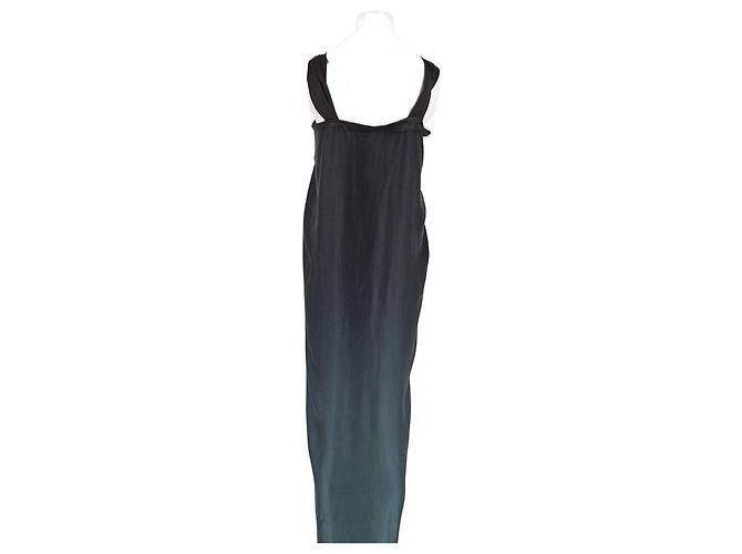 Lanvin Maxikleid aus grauer Seide - Ansicht 2
