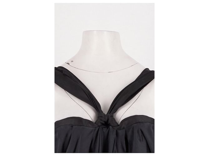 Lanvin Maxikleid aus grauer Seide - Ansicht 3