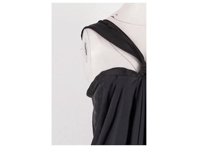 Lanvin Maxikleid aus grauer Seide - Ansicht 4