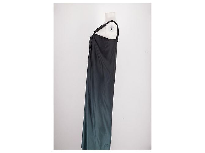 Lanvin Maxikleid aus grauer Seide - Ansicht 6