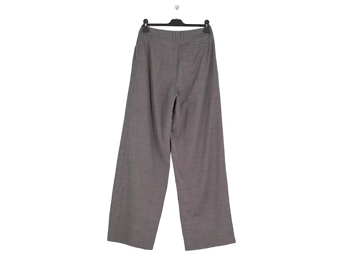 Autre Marque Pantalones de lana grises - vista 2
