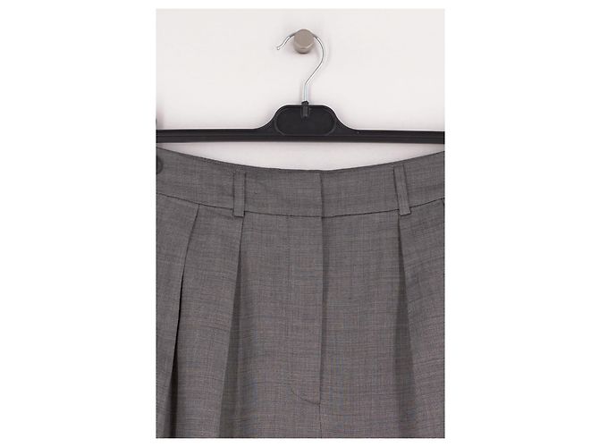 Autre Marque Pantalones de lana grises - vista 3