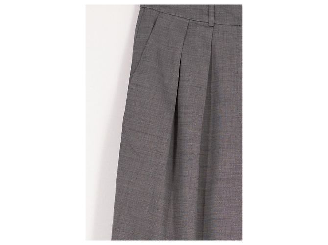 Autre Marque Pantalones de lana grises - vista 4