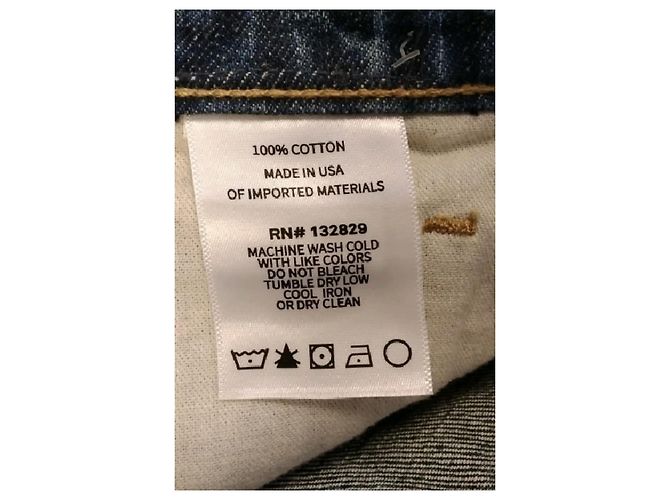 Autre Marque Jeans HELSA in cotone blu US 26 - vista 6