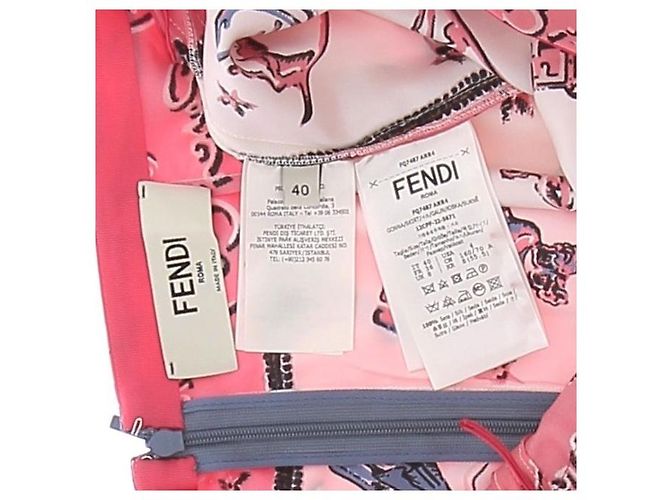 Fendi Asymmetrischer Seidenrock in Rosa Pink - Ansicht 5