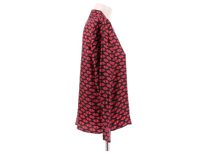 Autre Marque Camicia di seta con cuori - vista 3