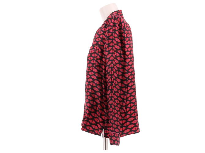 Autre Marque Camicia di seta con cuori - vista 4