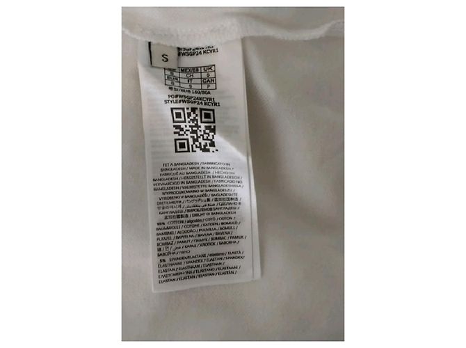 Polo sem mangas de algodão branco Guess - vista 8