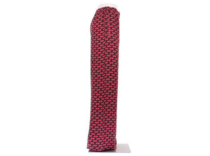 Autre Marque Seidenhose mit Herzen Rot - Ansicht 3