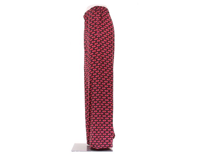 Autre Marque Seidenhose mit Herzen Rot - Ansicht 4