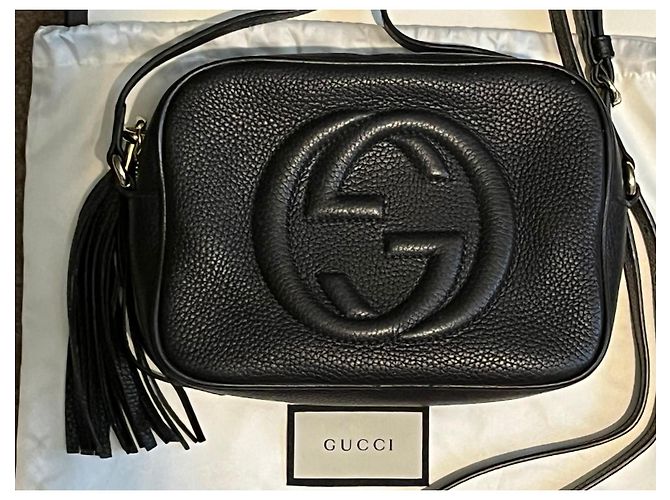 Borsa a tracolla Gucci Soho Disco in pelle nera Nero - vista 6