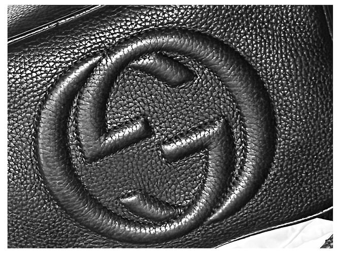 Borsa a tracolla Gucci Soho Disco in pelle nera Nero - vista 7