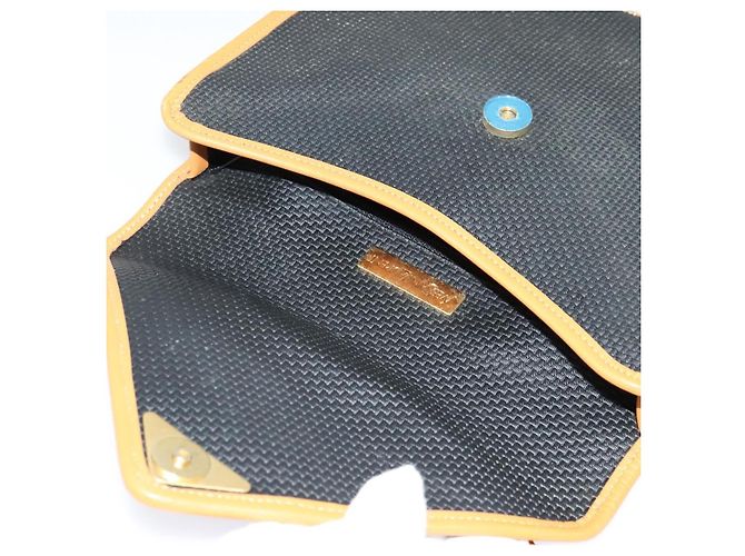 Autre Marque SAINT LAURENT Bolsa de ombro em couro preto e dourado - vista 10