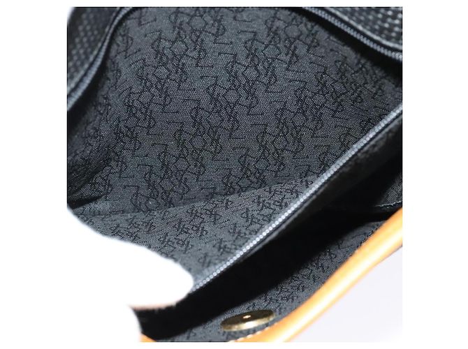 Autre Marque SAINT LAURENT Bolsa de ombro em couro preto e dourado - vista 12