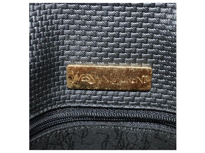 Autre Marque SAINT LAURENT Bolsa de ombro em couro preto e dourado - vista 18