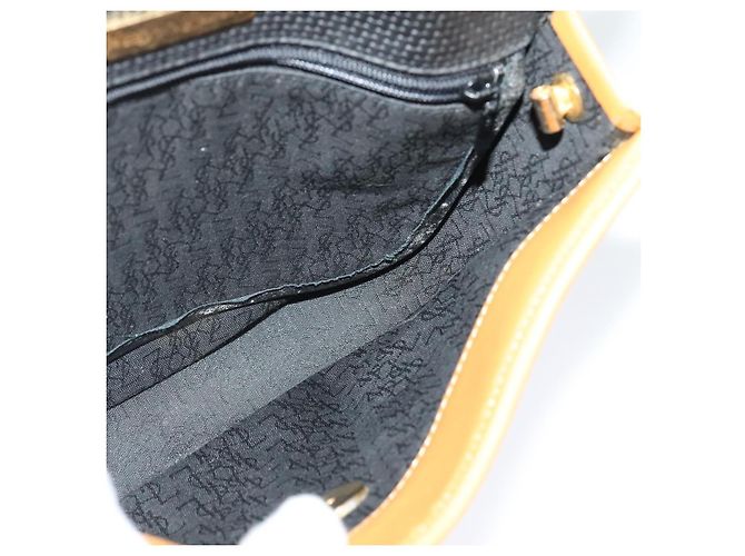 Autre Marque SAINT LAURENT Bolsa de ombro em couro preto e dourado - vista 19