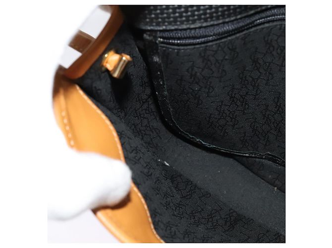 Autre Marque SAINT LAURENT Bolsa de ombro em couro preto e dourado - vista 20