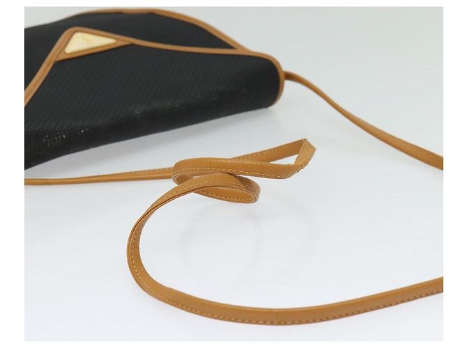 Autre Marque SAINT LAURENT Bolsa de ombro em couro preto e dourado - vista 7