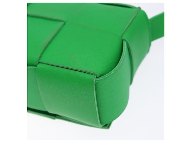 BOTTEGA VENETA MAXI INTRECCIATO Candy Cassette Bag Leather Green - vista 15