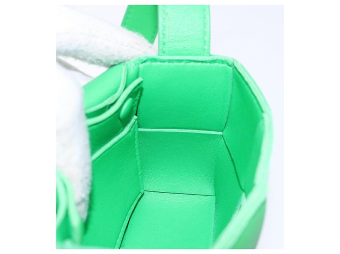 BOTTEGA VENETA MAXI INTRECCIATO Candy Cassette Bag Leather Green - vista 18